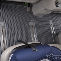 Автомобильные коврики EVA на Kia Carnival III (11мест) 2+2+3 с трансформерами (2014-2021)