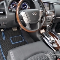Коврики текстильные на Nissan Patrol VI Y62 3 ряда (2010->)