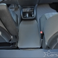 Коврики текстильные на Mercedez-Benz V-klasse II W447 (2 ряд - 2 места с проходом) (2014->)