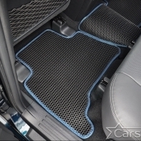 Двухслойные коврики EVA на Toyota Land Cruiser Prado 150 рестайл 3 ряда (2013->)